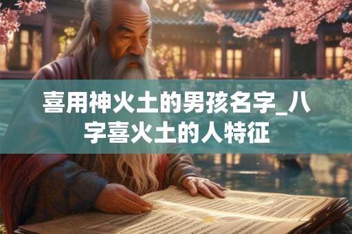 喜用神火土的男孩名字_八字喜火土的人特征
