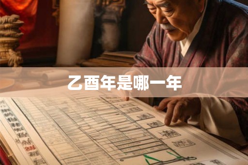 乙酉年是哪一年