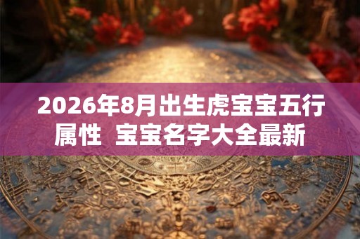 2026年8月出生虎宝宝五行属性  宝宝名字大全最新