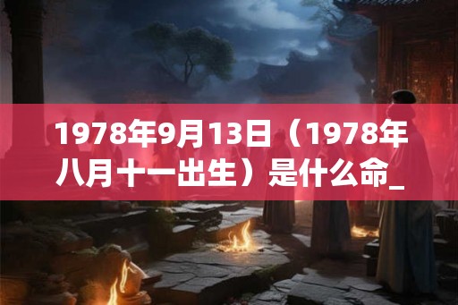 1978年9月13日（1978年八月十一出生）是什么命_命运如何