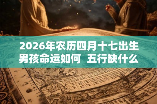 2026年农历四月十七出生男孩命运如何  五行缺什么
