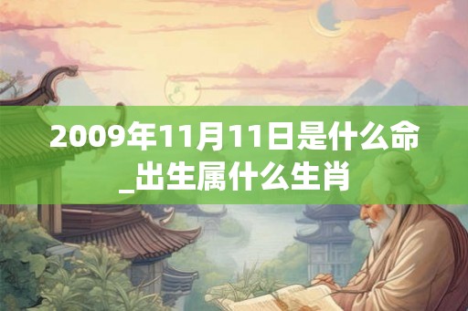 2009年11月11日是什么命_出生属什么生肖 2009年11月11日是什么命_出生属什么生肖