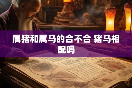 属猪和属马的合不合 猪马相配吗
