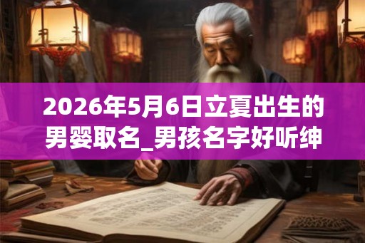 2026年5月6日立夏出生的男婴取名_男孩名字好听绅士