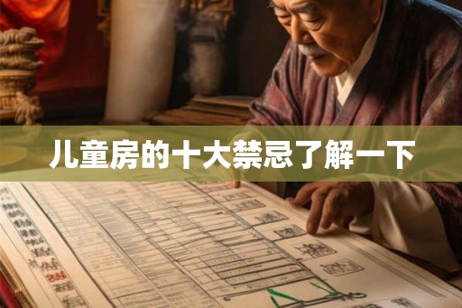 儿童房的十大禁忌了解一下