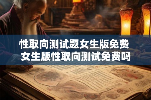 性取向测试题女生版免费 女生版性取向测试免费吗