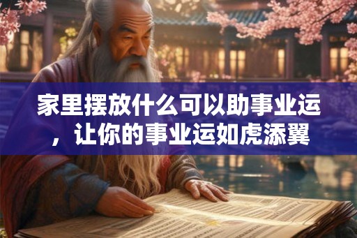 家里摆放什么可以助事业运，让你的事业运如虎添翼