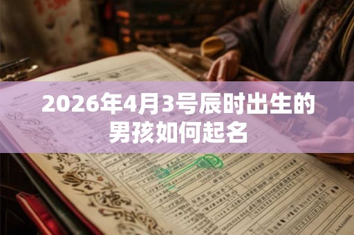 2026年4月3号辰时出生的男孩如何起名 2026年4月3号辰时出生的男孩如何起名