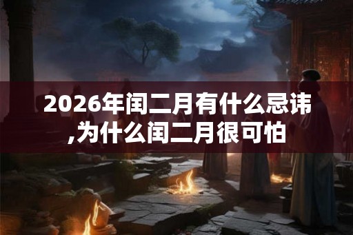 2026年闰二月有什么忌讳,为什么闰二月很可怕