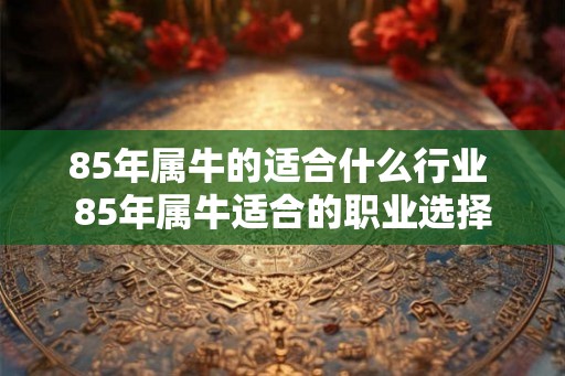 85年属牛的适合什么行业 85年属牛适合的职业选择