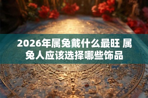 2026年属兔戴什么最旺 属兔人应该选择哪些饰品