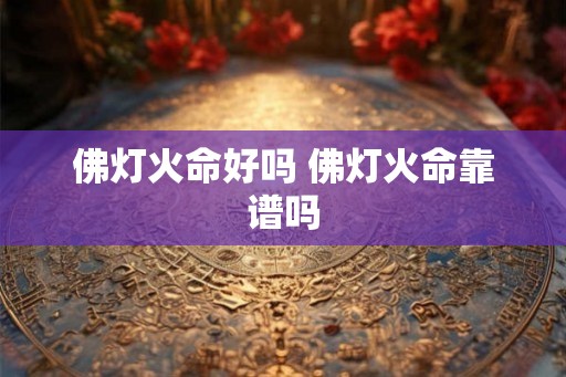 佛灯火命好吗 佛灯火命靠谱吗