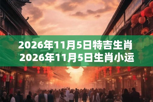 2026年11月5日特吉生肖 2026年11月5日生肖小运播报