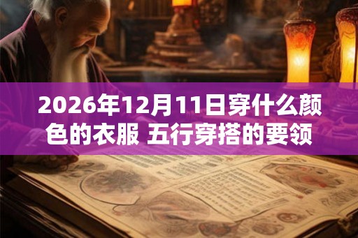 2026年12月11日穿什么颜色的衣服 五行穿搭的要领
