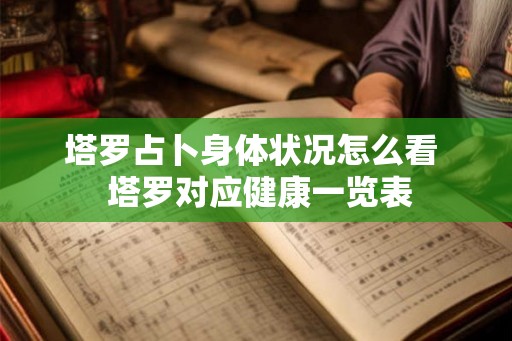 塔罗占卜身体状况怎么看  塔罗对应健康一览表