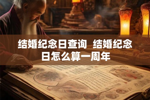 结婚纪念日查询  结婚纪念日怎么算一周年