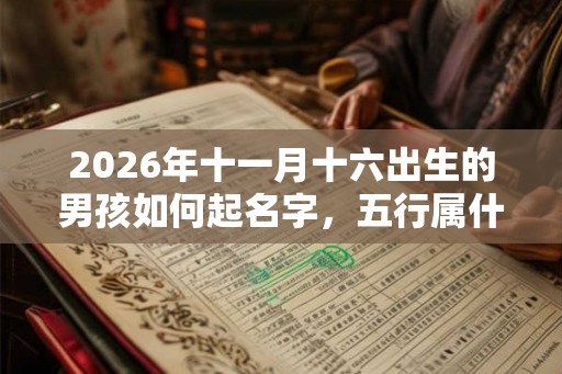 2026年十一月十六出生的男孩如何起名字，五行属什么