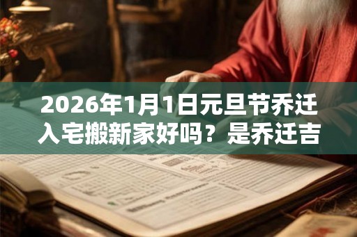 2026年1月1日元旦节乔迁入宅搬新家好吗？是乔迁吉日吗？