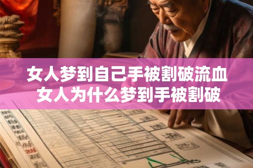 女人梦到自己手被割破流血 女人为什么梦到手被割破流血