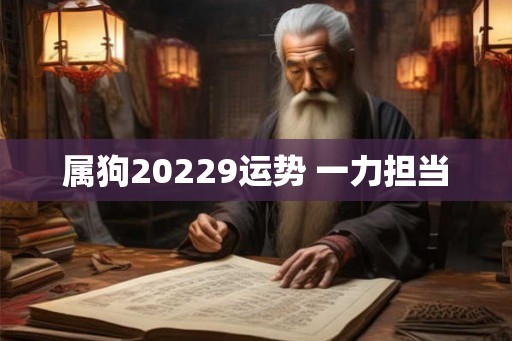 属狗20229运势 一力担当 属狗20229运势 一力担当