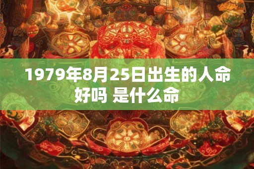 1979年8月25日出生的人命好吗 是什么命
