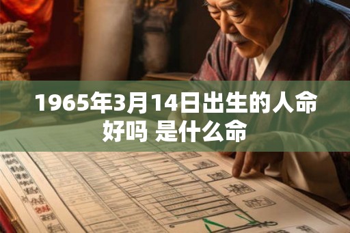 1965年3月14日出生的人命好吗 是什么命 1965年3月14日出生的人命好吗 是什么命