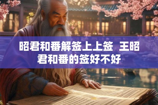 昭君和番解签上上签  王昭君和番的签好不好