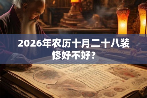 2026年农历十月二十八装修好不好？