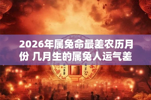 2026年属兔命最差农历月份 几月生的属兔人运气差