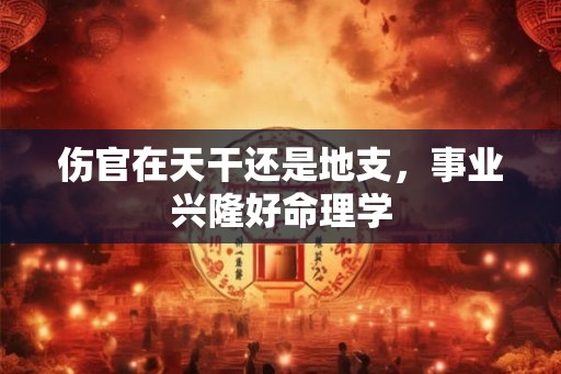 伤官在天干还是地支，事业兴隆好命理学