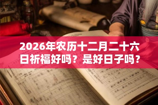 2026年农历十二月二十六日祈福好吗？是好日子吗？