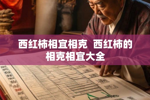 西红柿相宜相克  西红柿的相克相宜大全