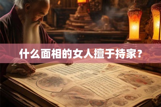 什么面相的女人擅于持家？