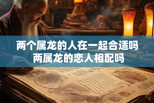 两个属龙的人在一起合适吗 两属龙的恋人相配吗 两个属龙的人在一起合适吗 两属龙的恋人相配吗