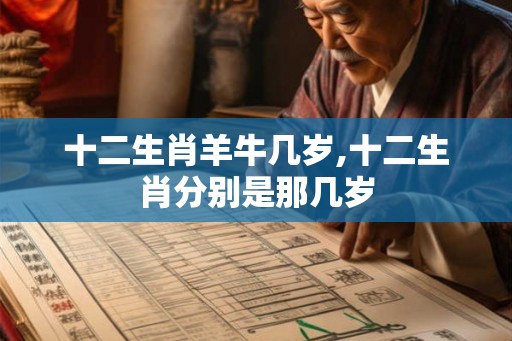 十二生肖羊牛几岁,十二生肖分别是那几岁