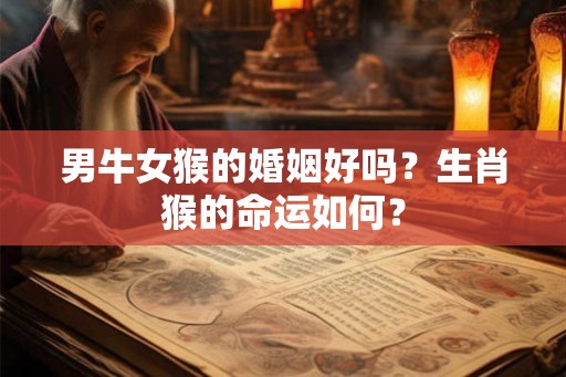 男牛女猴的婚姻好吗？生肖猴的命运如何？