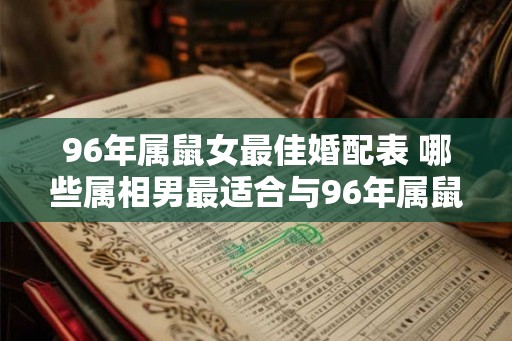 96年属鼠女最佳婚配表 哪些属相男最适合与96年属鼠女结婚