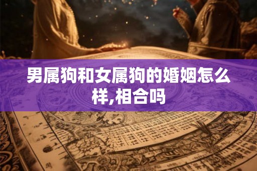 男属狗和女属狗的婚姻怎么样,相合吗