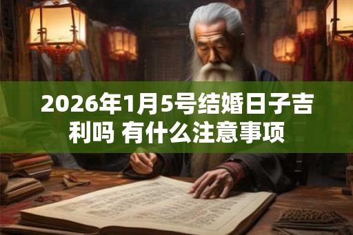 2026年1月5号结婚日子吉利吗 有什么注意事项
