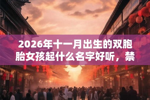 2026年十一月出生的双胞胎女孩起什么名字好听，禁用什么字