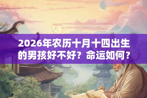 2026年农历十月十四出生的男孩好不好？命运如何？