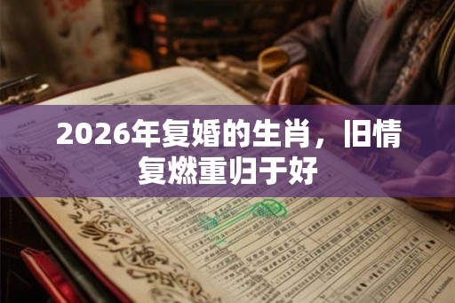 2026年复婚的生肖,旧情复燃重归于好 2026年复婚的生肖,旧情复燃重归于好