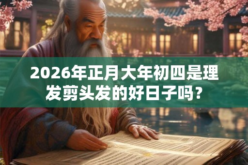 2026年正月大年初四是理发剪头发的好日子吗？