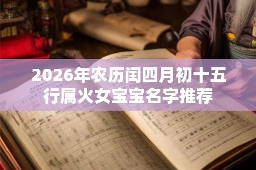 2026年农历闰四月初十五行属火女宝宝名字推荐