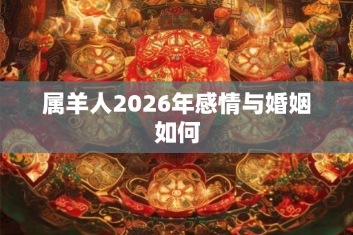 属羊人2026年感情与婚姻如何