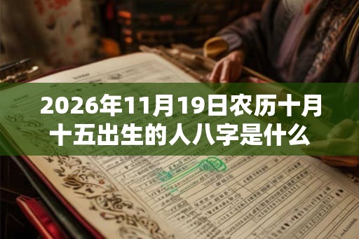 2026年11月19日农历十月十五出生的人八字是什么 2026年11月19日农历十月十五出生的人八字是什么