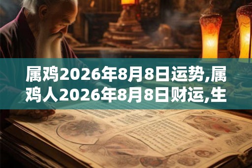 属鸡2026年8月8日运势,属鸡人2026年8月8日财运,生肖鸡2026年8月8日运势 属鸡2026年8月8日运势,属鸡人2026年8月8日财运,生肖鸡2026年8月8日运势