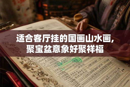 适合客厅挂的国画山水画,聚宝盆意象好聚祥福