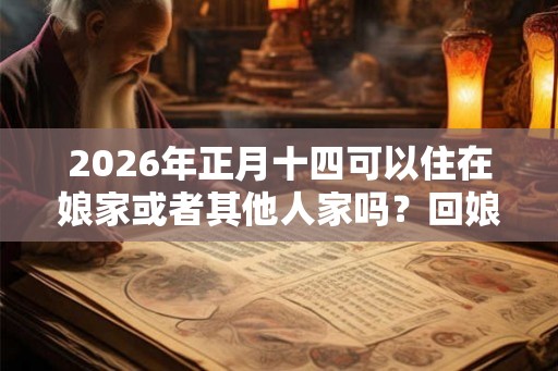 2026年正月十四可以住在娘家或者其他人家吗？回娘家有哪些禁忌？