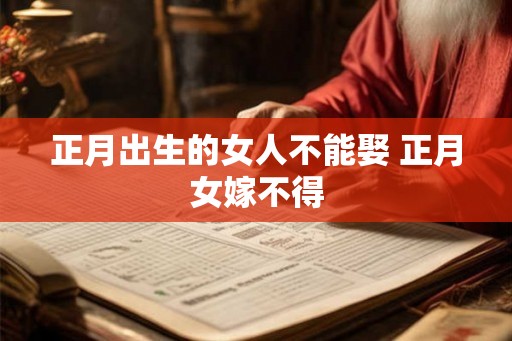 正月出生的女人不能娶 正月女嫁不得